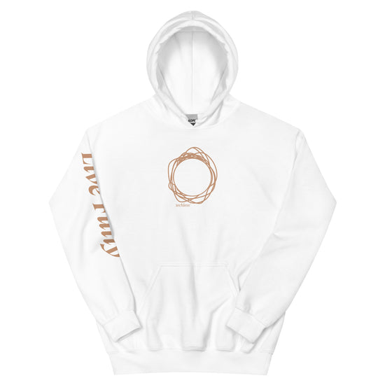 Techless Logo Hoodie (White & Rust)